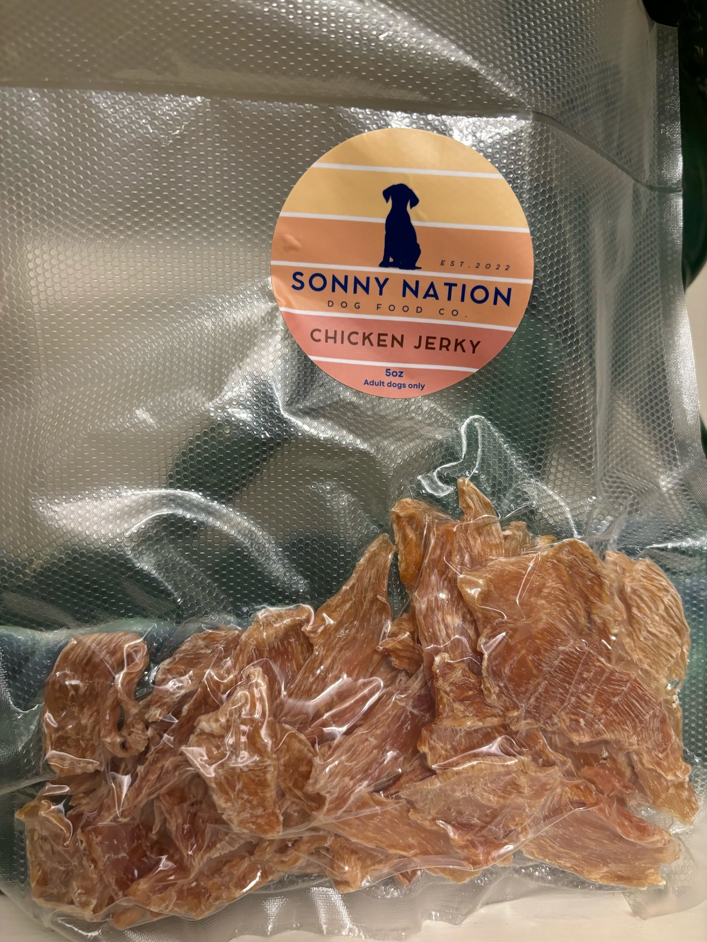 Chicken Jerky ( Adult dogs only ) 5 oz.