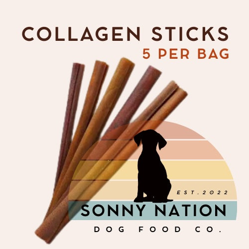 USA Collagen Sticks for Small Dogs, 6 Inch Extra Thin Chews 5 per bag
